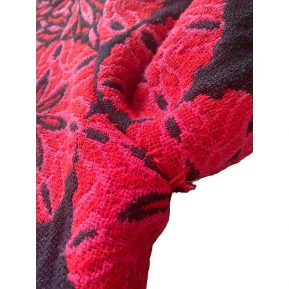 Hand-Made Artisan Crafted Micro Embroidered Red & Black Fringed Tunic Dress - Picture 7 of 16